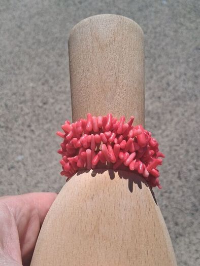 3 x Natural Blood Orange Coral Bracelets