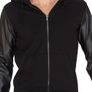 patchwork hoodie grey or black size s and m Image 2
