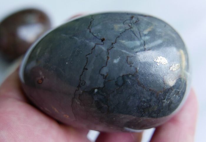 Vintage Polished Marble Onyx Stone Eggs X 3