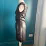 Brown faux leather mini dress. Size M Image 4