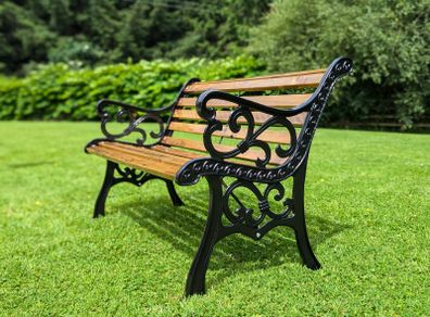 Vintage Cast Iron bench, fully restored.