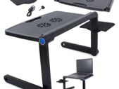 New Universal Fan Laptop Portable Office Desk Table Adjustable Folding #1236
