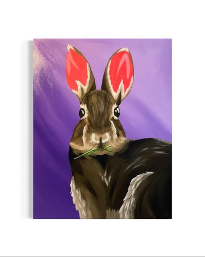 Bunny Rabbit Original Acrylic Painting
