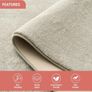 Non Slip Backing, Fluffy Soft 600GSM Thick Low Pile, Extra Large Bedside Carpet For Bedroom, Kids Nursery Room, Non Shedding, Beige,160x230 cm Image 2