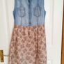 George Denim + Floral Dress - Size 8 Image 7