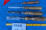 4 Cast Steel Firmer chisels