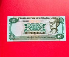 Nicaragua  10  Cordobas  1985  Pick 151  ( Uncirculated )