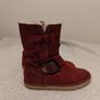 Clarks Kids Red leather Boots Image 5