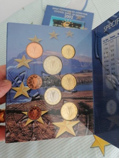 2002 Ireland Euro Coin Set