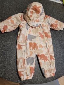 Next baby Fleece lined hooded Pramsuit 3-6mths
