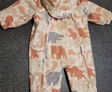 Next baby Fleece lined hooded Pramsuit 3-6mths