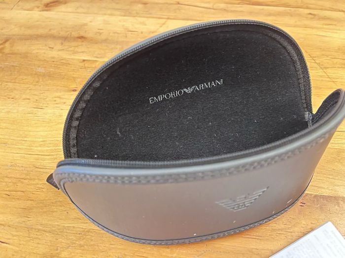 Emporio Armani, bug eye aviator sunglasses, comes in original box with the receipt