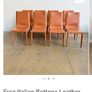 Italian leather dining chairs Image 6