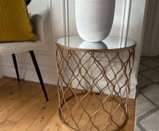 Rose Gold Mirrored Table