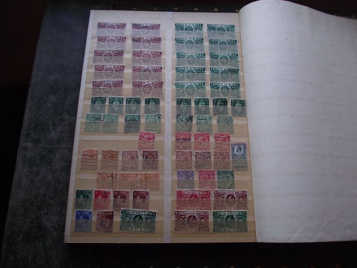 A mixed collection of used stamps, presented in the stock book #3