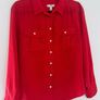 J Crew silk long sleeve blouse Image 3