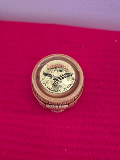 Vintage Beneagles Scotch Whisky Miniature Barrel Decanter 1970s
