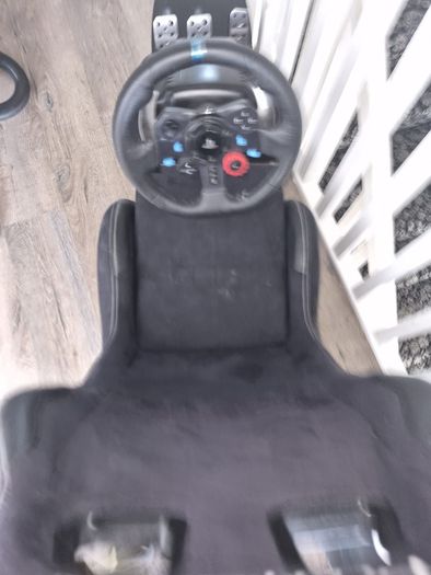 Logitech PlayStation steering wheel and chair