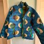 Regatta Elm Leaves Teal Orla Kiely Printed Baffled Jacket Image 5