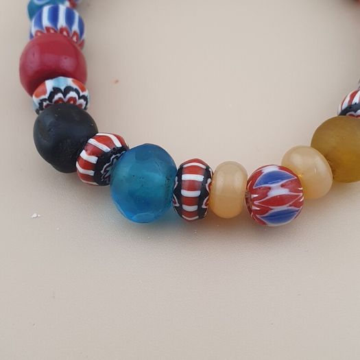 Vintage Venetian Stylr Mix Glass Beads Bracelet