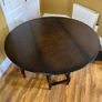 Round Dining Table in Solid Dark Oak Image 2