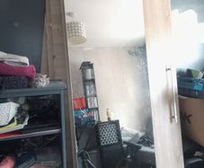 Big wardrobe with sliding doors