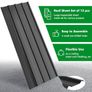 12 x Trapezoidal Sheet 7 m, 110 x 45 cm, Metal Galvanised Rust Resistant Weatherproof Profile Sheet Roof Sheet Corrugated Sheet Roof Panels Tool Shed Carport (BLACK-12 Pieces) Image 3