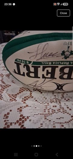 Signed ireland Gilbert rugby ball