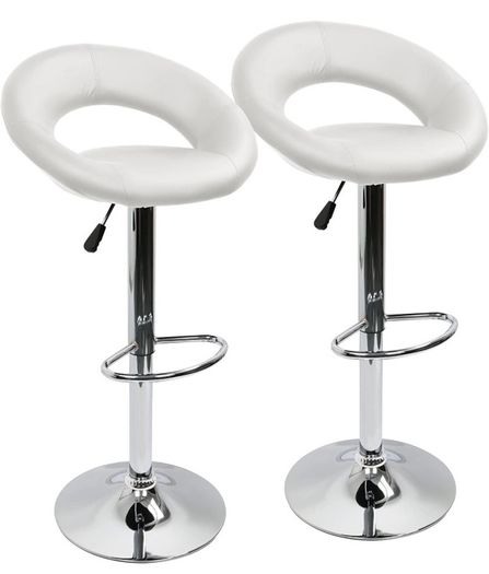 Heart Bar Stools Set of 2, Adjustable Breakfast Kitchen Faux Leather Bar Stools,Modern Dining Crescent Shaped Bar Seats MULTIPLE COLOURS AVAILABLE (FREE POSTAGE)