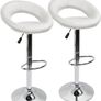Heart Bar Stools Set of 2, Adjustable Breakfast Kitchen Faux Leather Bar Stools,Modern Dining Crescent Shaped Bar Seats MULTIPLE COLOURS AVAILABLE (FREE POSTAGE) Image 2