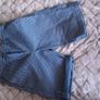 M & S chino shorts size 8 blue denim white pinstripe Image 3
