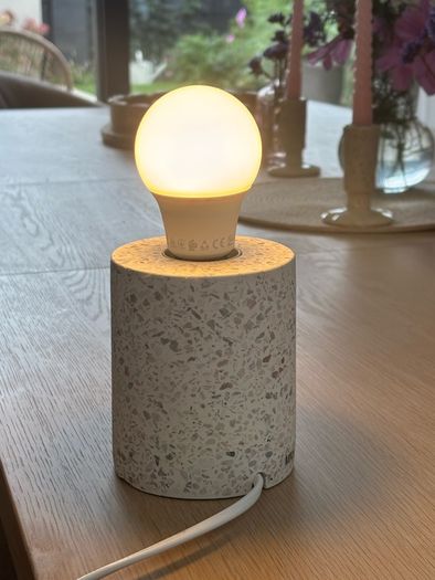 Two Exposed Bulb Table Lamps