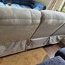 3 Seater Fabric Recliner Sofa Brown, brand new! Image 2