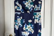 BNWT Precis Petite blue floral shift sheath dress UK12