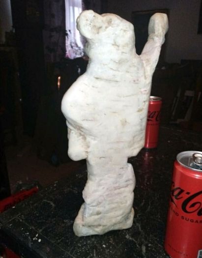 Antique heavy marble statue