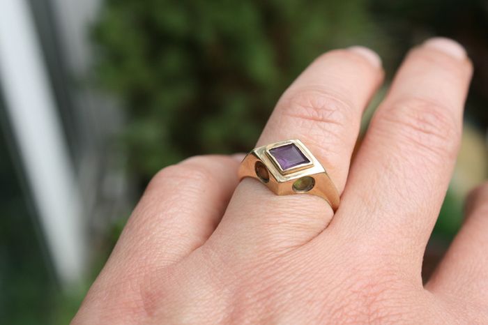 Vintage 375 Gold Ring  9 Carat Yellow Gold Ring 2,8g