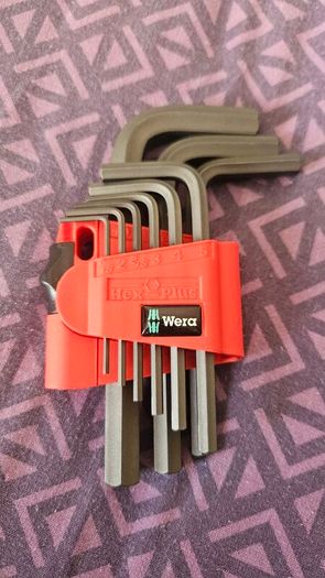Wera Hex-Plus 9-Piece Metric Allen / L-Key Set (1.5mm - 10mm)