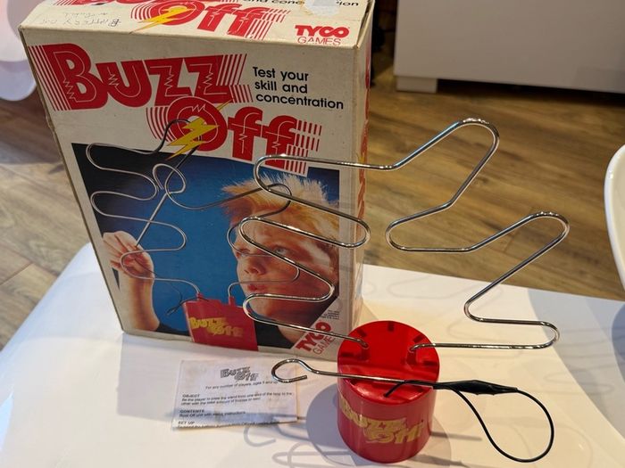 Vintage 1990s TYCO "Buzz Off!" Wire Steady-Hand Buzzer Game (Boxed)