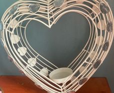 love heart tea light holder