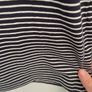 long sleeve men nautical stripe black with white medium New in Town brand European Image 5