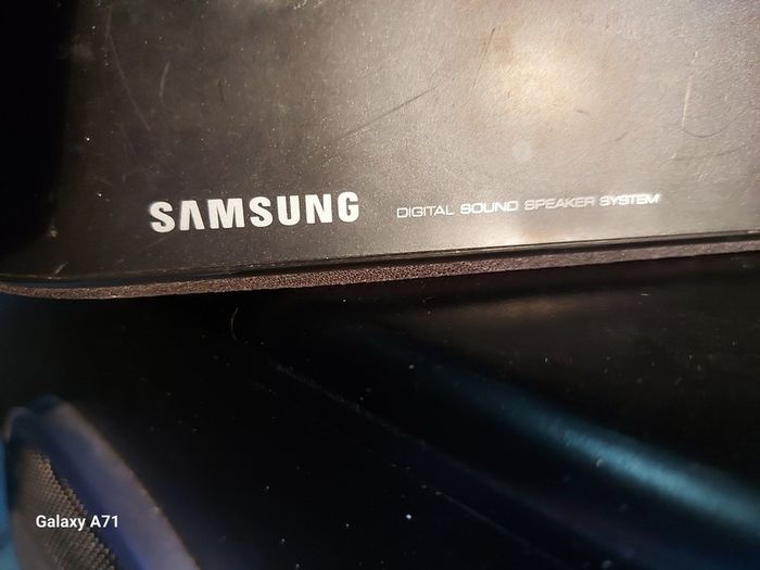Samsung Surround Sound Speaker System, Subwoofer Speaker Model PS-WQ100, 4 Rear Speakers Model PS-RX30 and Centre Speaker Model PC-CX30