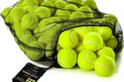 12 Practice Tennis Balls, Pressure less Training Exercise Tennis Balls with Easy Transport bag, Soft Rubber Tennis Balls Perfect for Beginners Training Lessons Pet Dog Playing Balls