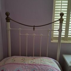 Julian Bowen Ivory Single Metal Bed Frame