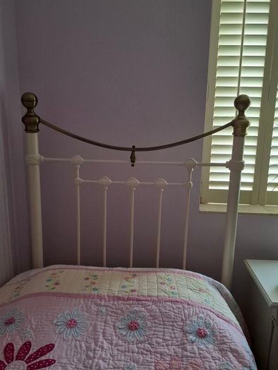 Julian Bowen Ivory Single Metal Bed Frame