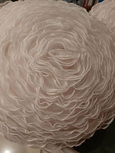 White rose ruffle cushions