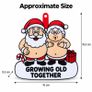 Growing Old Together Christmas Ornament, Personalised Couple Gift 3D Image 3