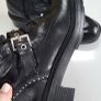 ZARA black studded strap chunky lace-up boots Sz 37 - Bnwot Rrp 69.99 Image 9