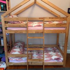Mon Lit Cabane Natural Wood Kids Bunk Bed