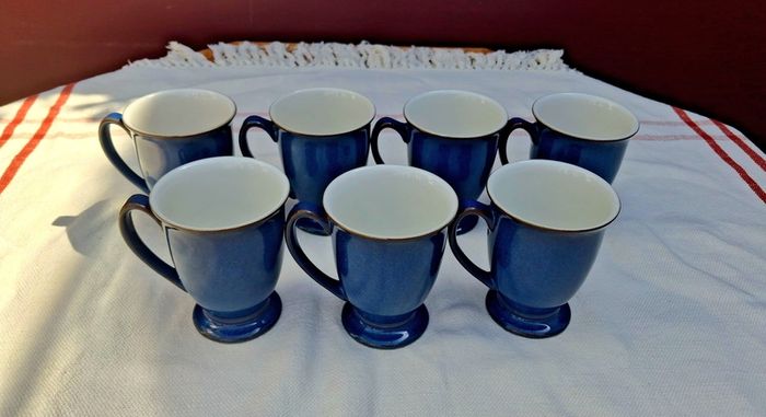 60 Piece Denby Boston Blue Dinner Set