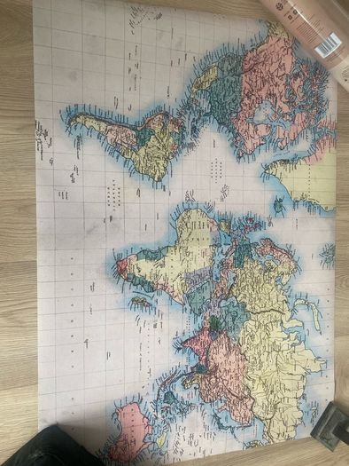 World Map Poster 70x100cm